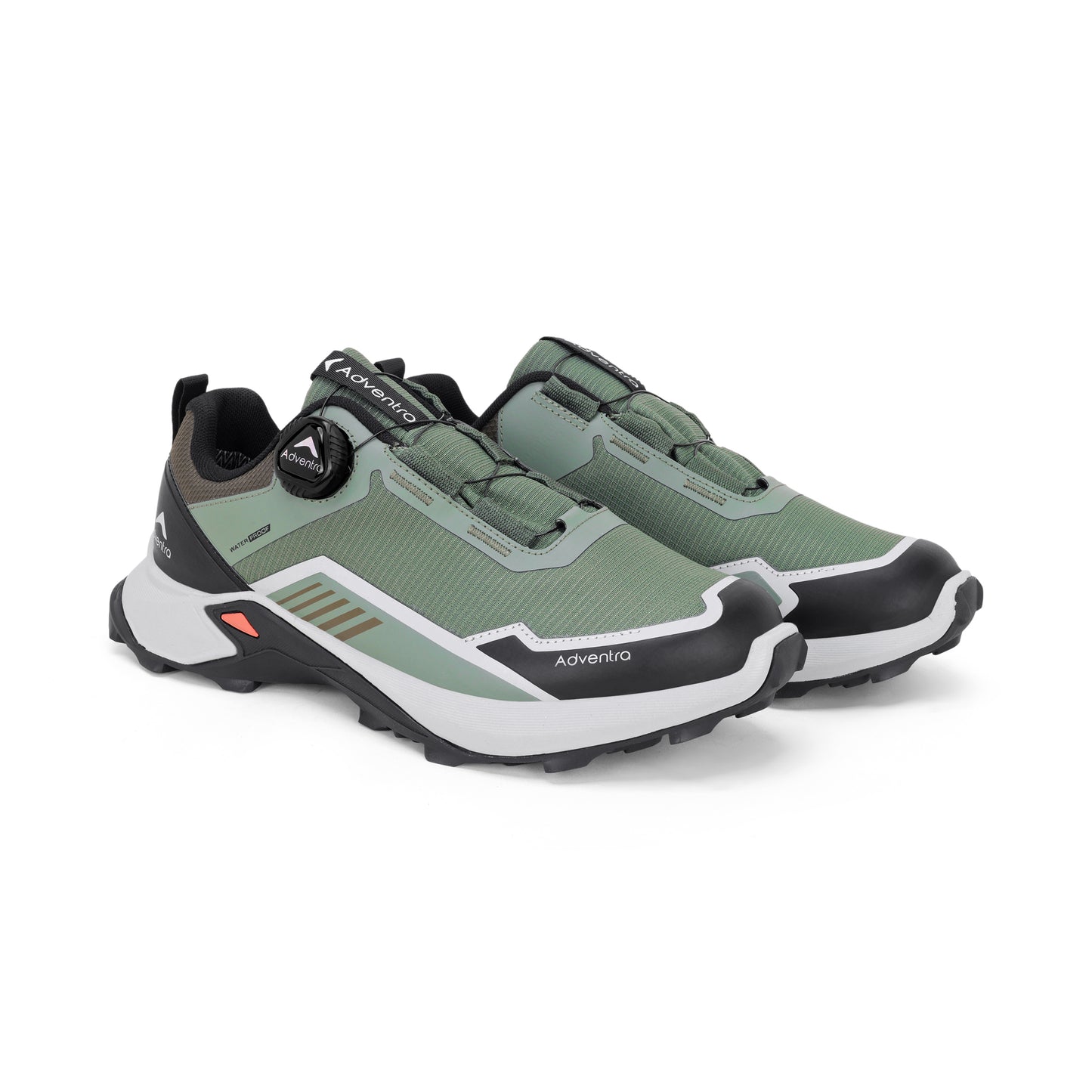 Adventra Men Waterproof Low-Top Hiking Shoes with Auto-Lacing (ET1102)