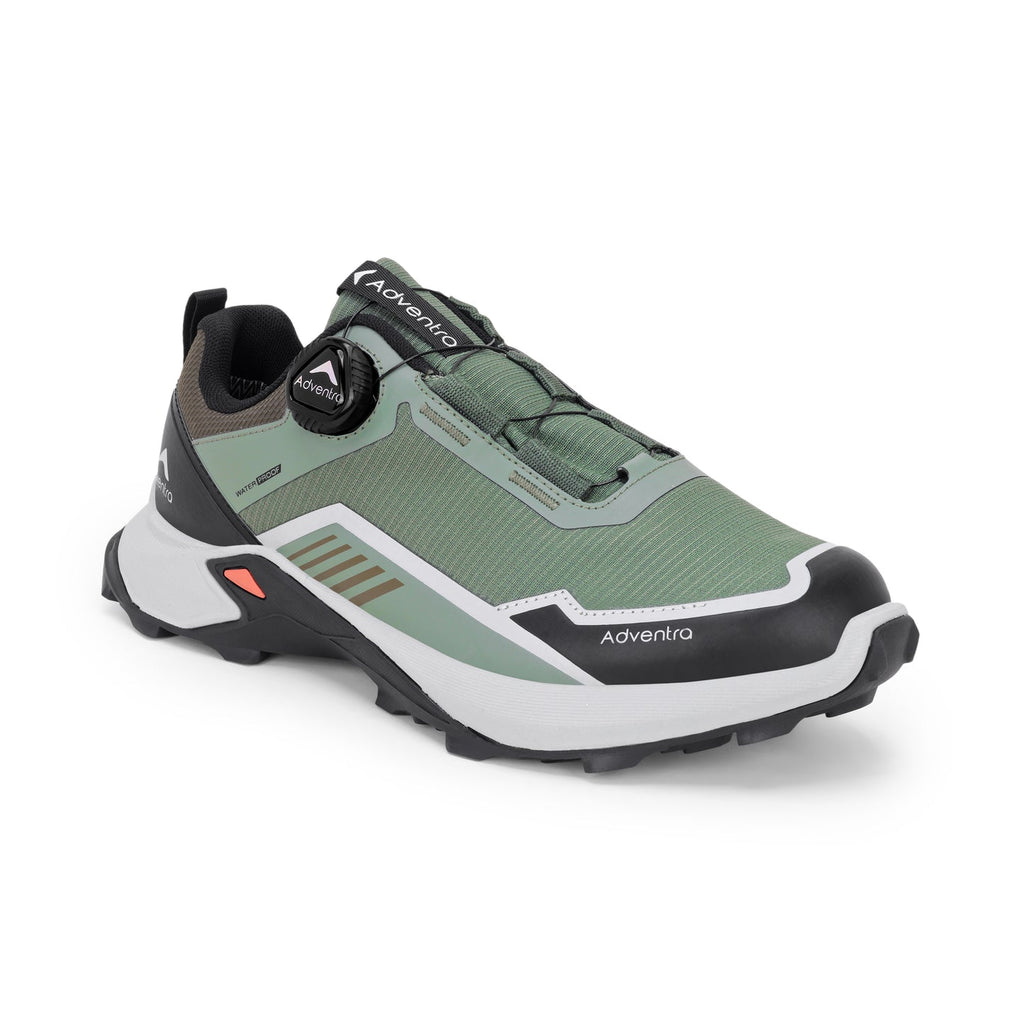 Adventra Men Waterproof Low-Top Hiking Shoes with Auto-Lacing (ET1102)