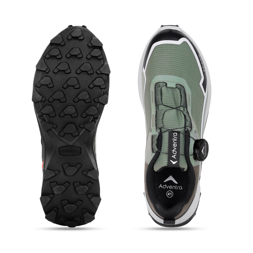 Adventra Men Waterproof Low-Top Hiking Shoes with Auto-Lacing (ET1102)