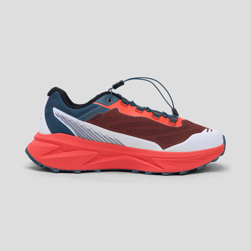 Men Trail Running Ultra Grip Lightweight Sports Shoes (TR2012) Orange-Red
