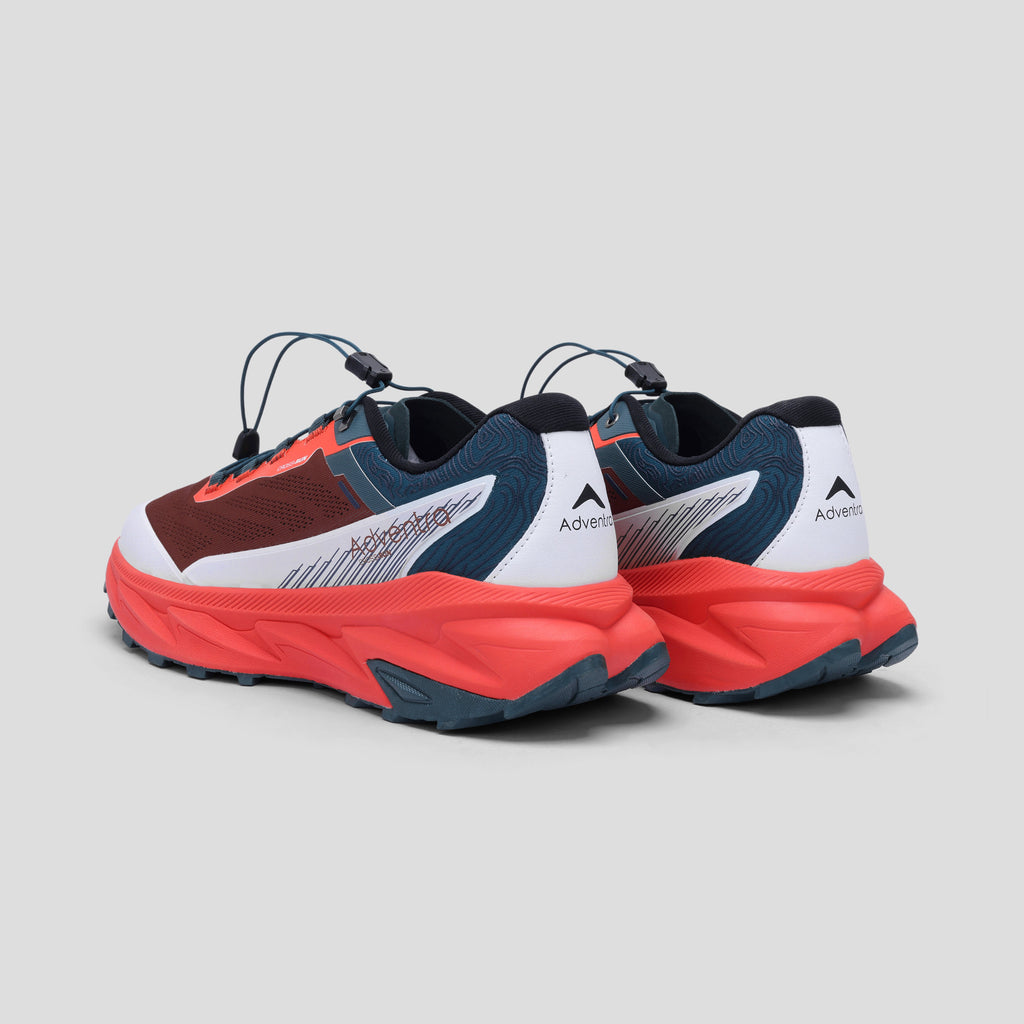 Men Trail Running Ultra Grip Lightweight Sports Shoes (TR2012) Orange-Red