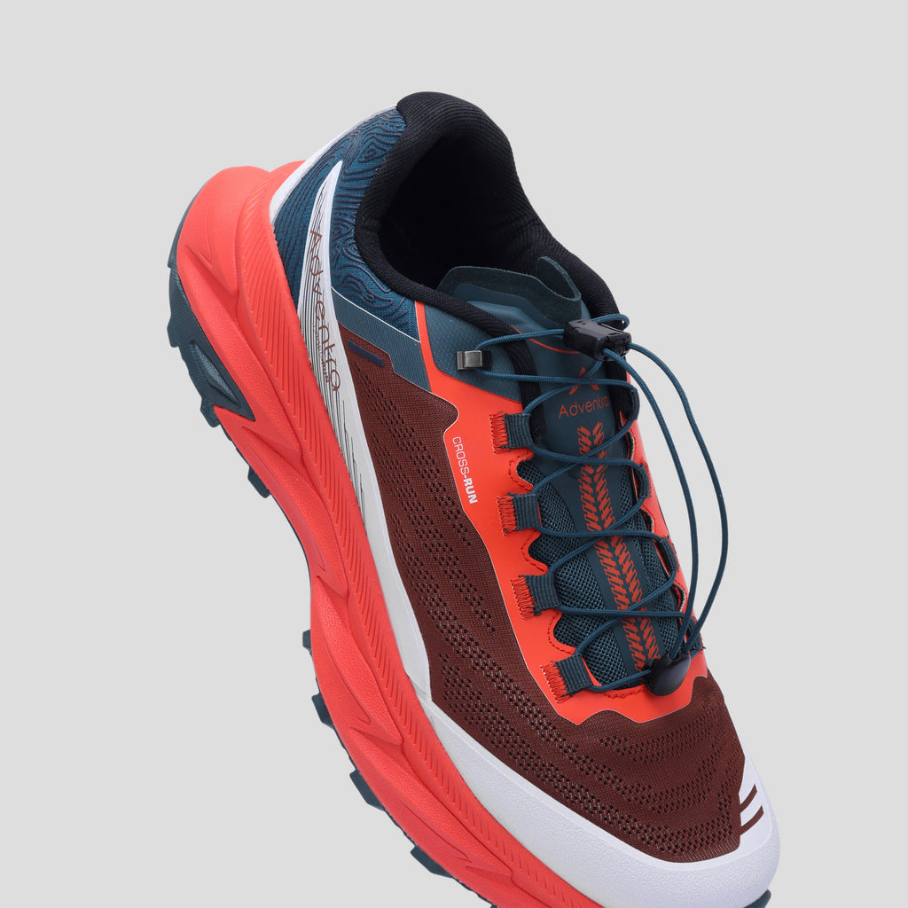 Men Trail Running Ultra Grip Lightweight Sports Shoes (TR2012) Orange-Red