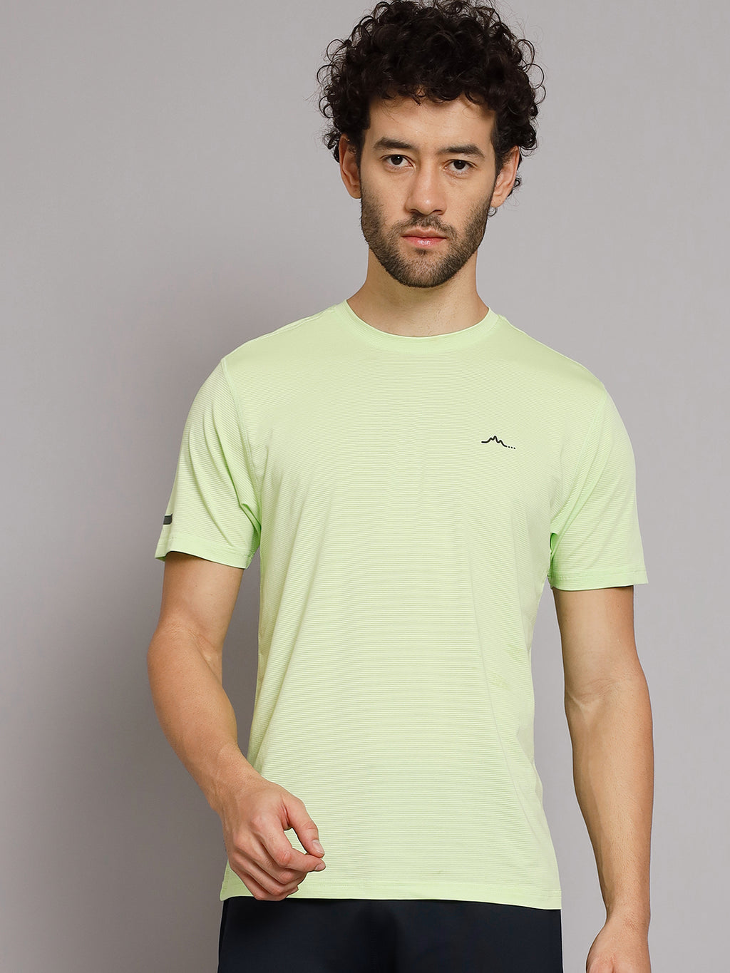 Men's Ultralight Athletic T Shirt - Lime - Light Soft Breathable Super Stretch Moisture Wicking