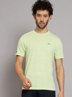 Men's Ultralight Athletic T Shirt - Lime - Light Soft Breathable Super Stretch Moisture Wicking