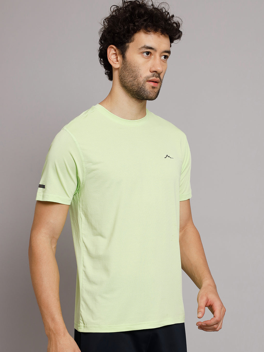 Men's Ultralight Athletic T Shirt - Lime - Light Soft Breathable Super Stretch Moisture Wicking