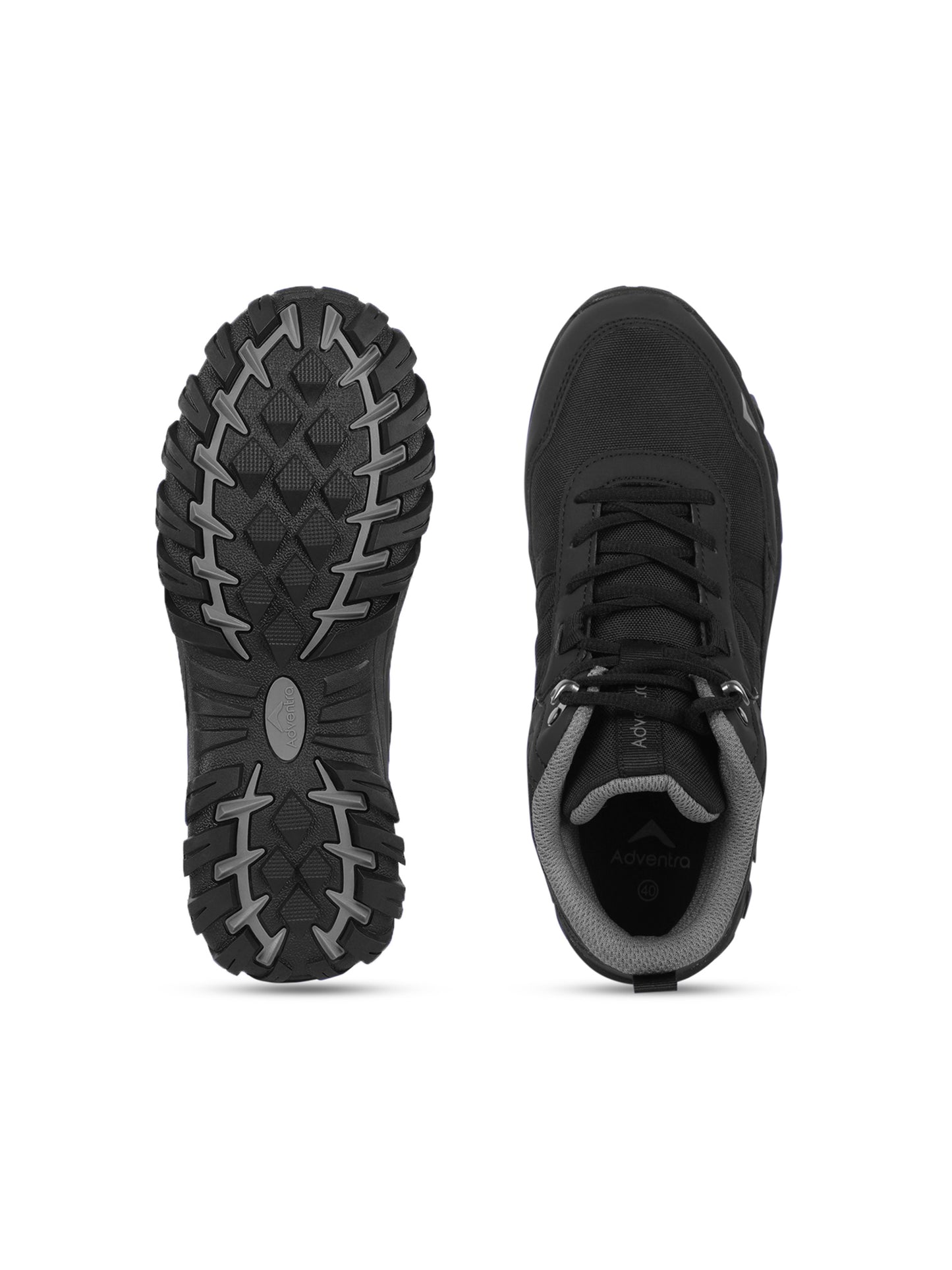 Adventra Men Mid-Top Hiking Shoes with Anti-Skid Full Rubber Sole (EH900)