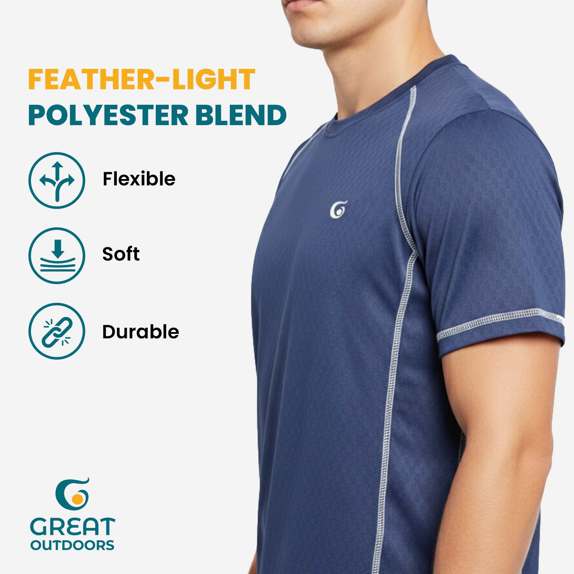 Great Outdoors ComforTee Unisex Half Sleeves Tshirt