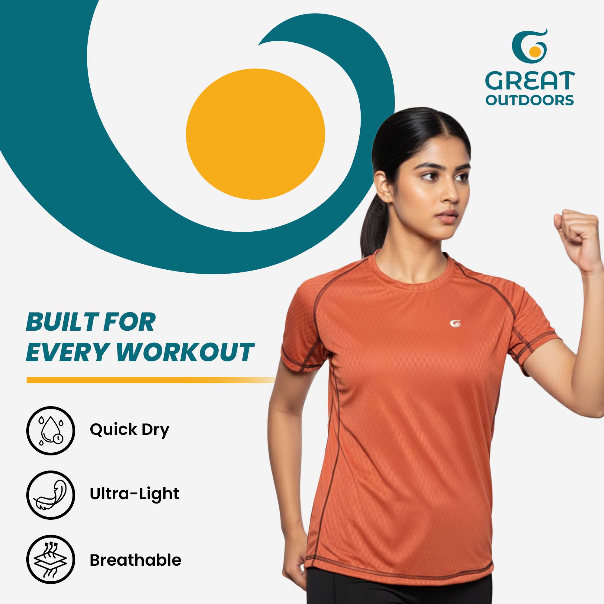 Great Outdoors ComforTee Unisex Half Sleeves Tshirt