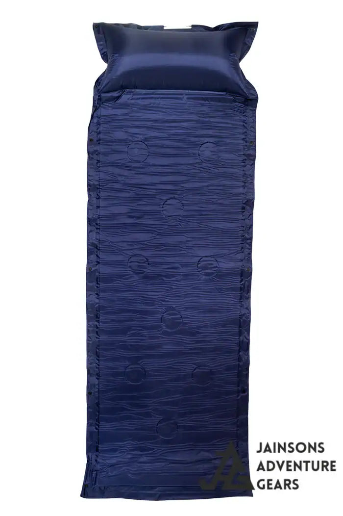 Self inflating Air Mat for Camping and Trekking with inbuilt pillow