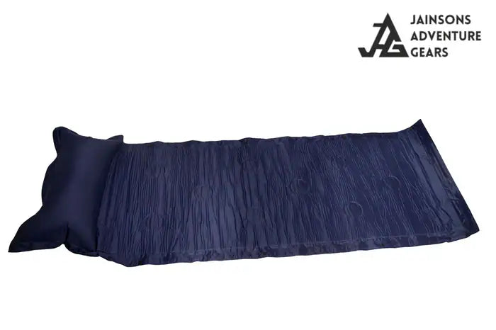 Self inflating Air Mat for Camping and Trekking with inbuilt pillow