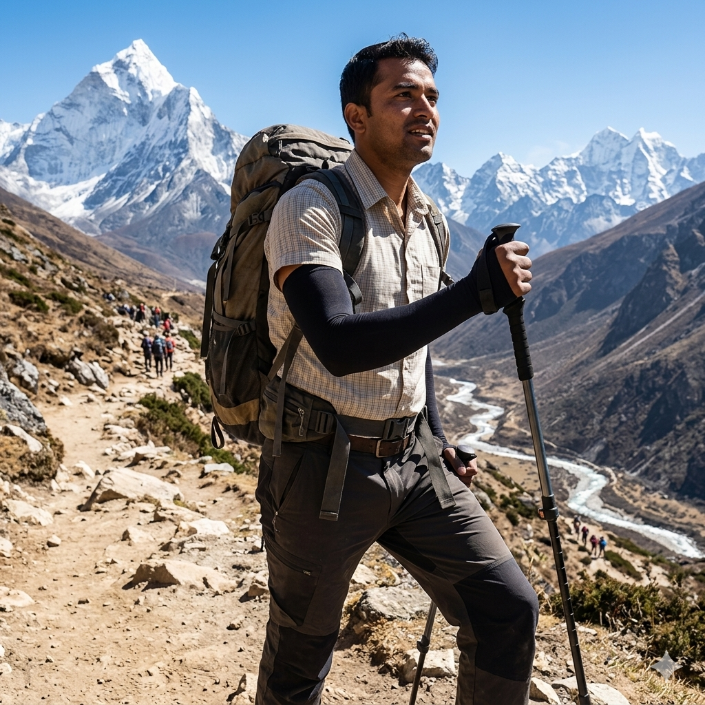 Hand or Arm Sleeves for UV and Sun Protection -  Single Colour with thumb holes