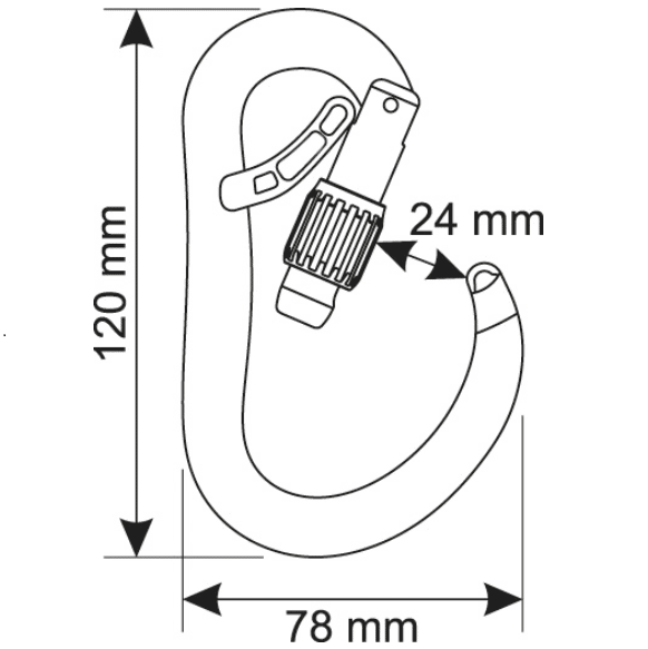 Belay Carabiner Atom Screw Lock by CAMP