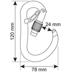 Belay Carabiner Atom Screw Lock by CAMP