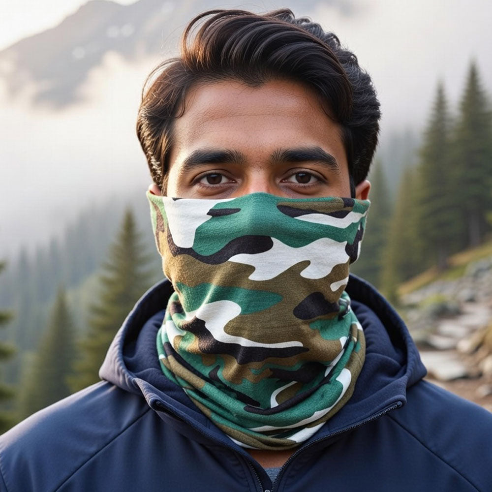 Multi Colour Printed Neck and Head Warmer Bandana
