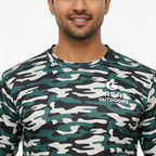 Great Outdoors - Men Army Military Camo Tshirt Full Sleeve