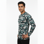 Great Outdoors - Men Army Military Camo Tshirt Full Sleeve