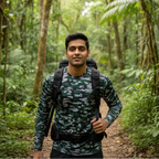 Great Outdoors - Men Army Military Camo Tshirt Full Sleeve