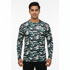 Great Outdoors - Men Army Military Camo Tshirt Full Sleeve