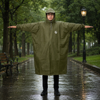 Great Outdoors Waterproof Poncho | Lightweight | With Sleeves | Hooded | Knee Length