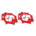 Snow Crampons with Metal Spikes, Silicone Body and Metal Chain