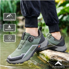 Adventra Men Waterproof Low-Top Hiking Shoes with Auto-Lacing (ET1102)