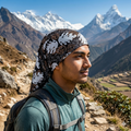 Multi Colour Premium Printed Warm Neck and Head Warmer Bandana with fleece lining