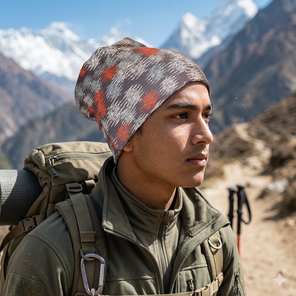 Multi Colour Premium Printed Warm Neck and Head Warmer Bandana with fleece lining