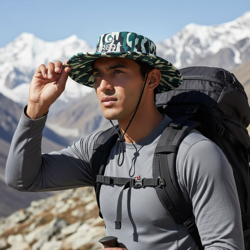 Great Outdoors - Men Army Military Hat Quick Dry Camouflage Commando Patterns