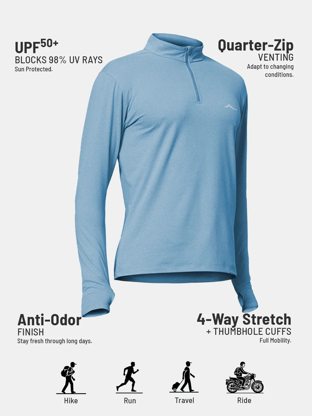Men’s QZip Flex Tee
