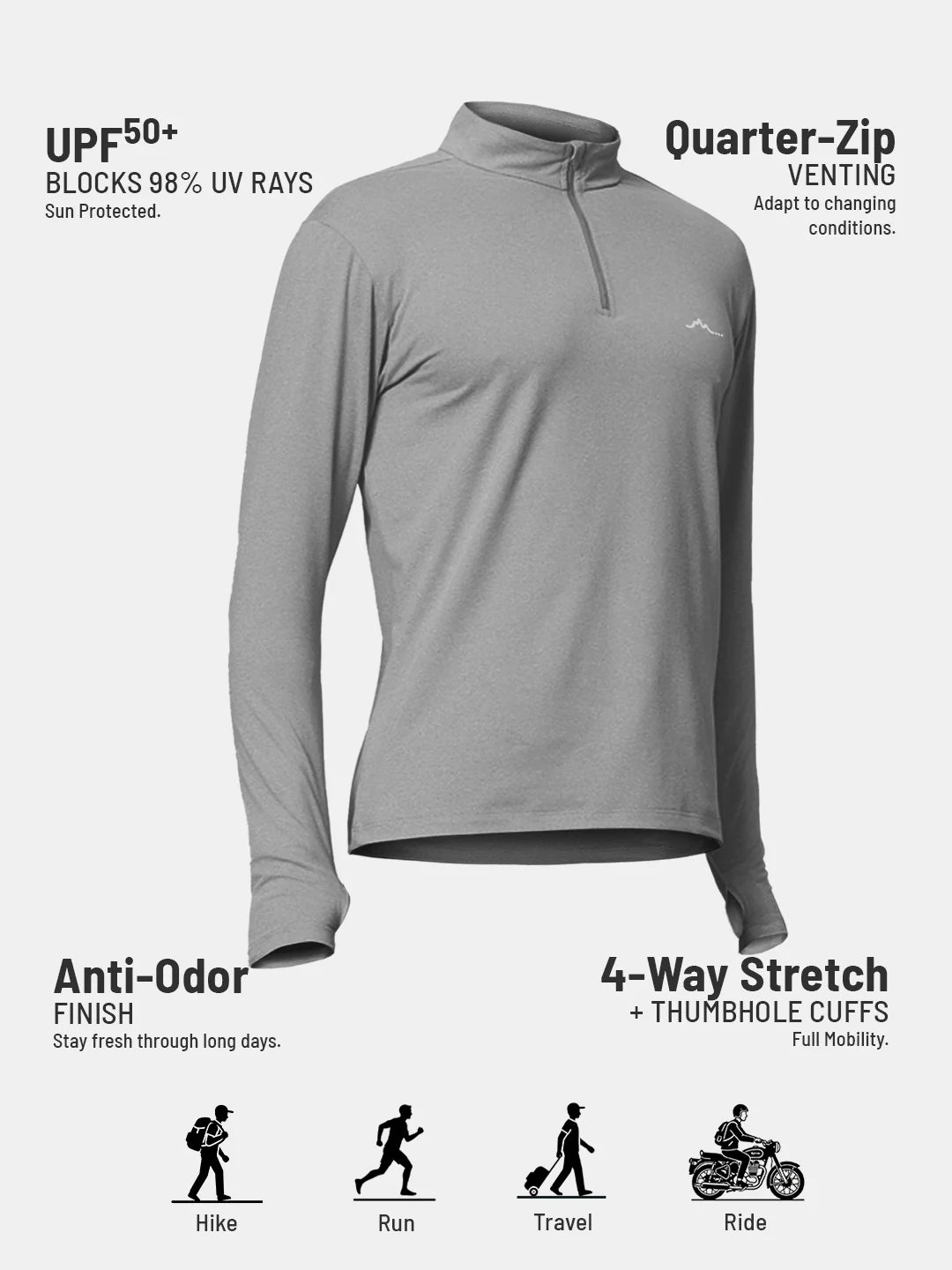 Men’s QZip Flex Tee