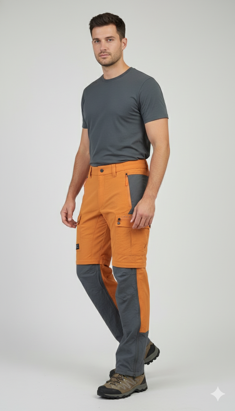 JAG TerraTrek Convertible Limited Edition Trekking Pant | Bottom Zipper | Ultra Light Crush Fabric