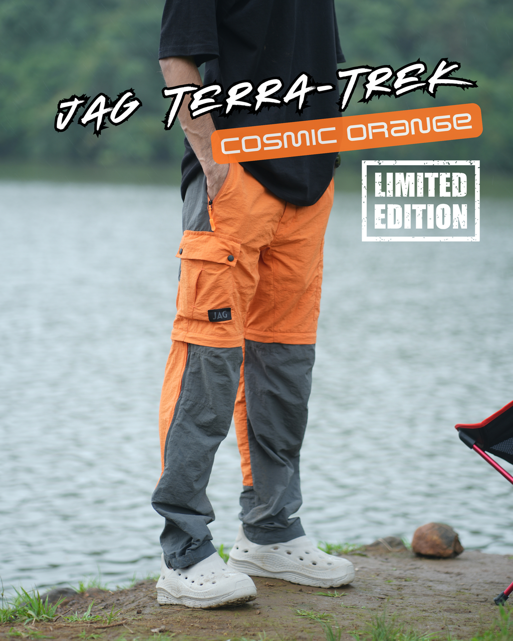 JAG TerraTrek Convertible Limited Edition Trekking Pant | Bottom Zipper | Ultra Light Crush Fabric