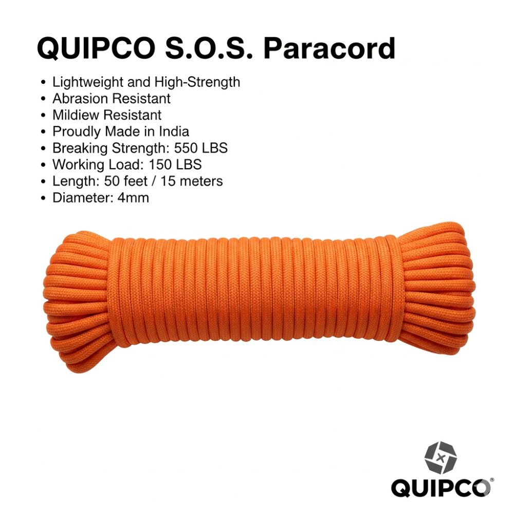 Quipco S.O.S Paracord Orange