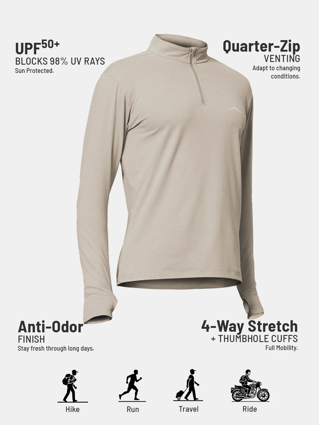 Men’s QZip Flex Tee