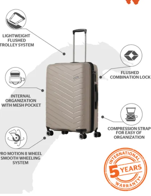 Wildcraft - Flynt Taupe Bag - Travel Bag - Luggage Bag