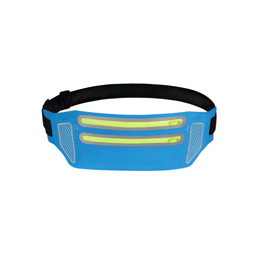 Waterproof Waist Pouch with 2 zip pockets for Mobile and Money