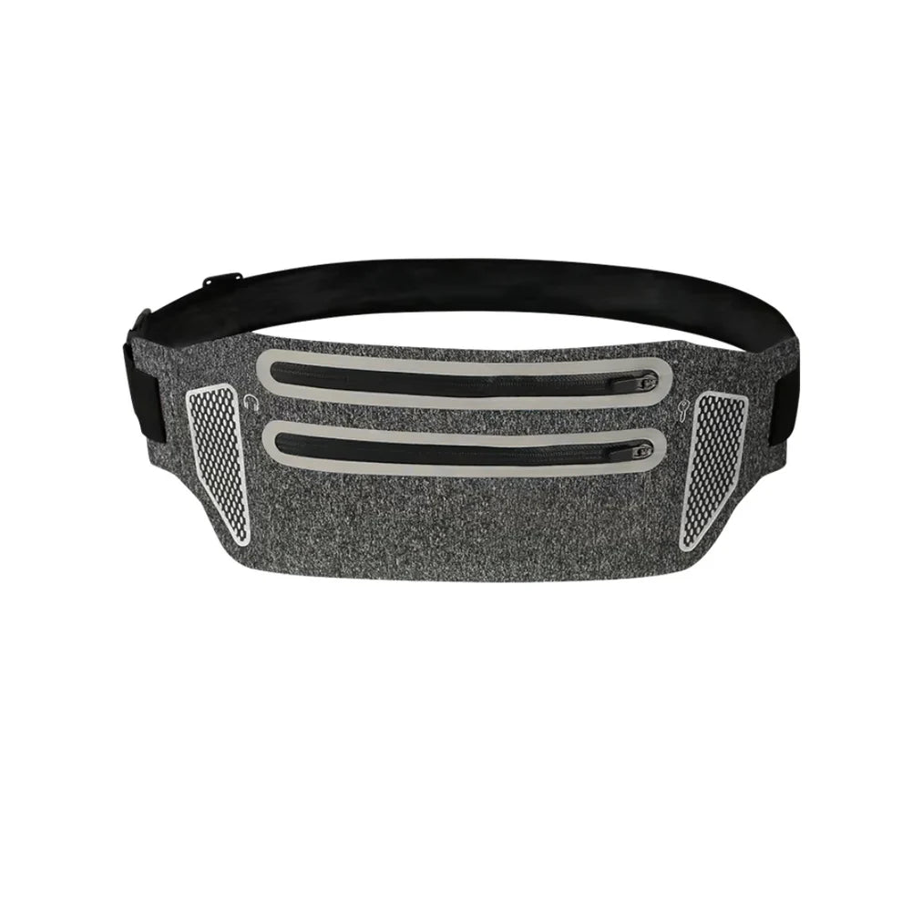 Waterproof Waist Pouch with 2 zip pockets for Mobile and Money