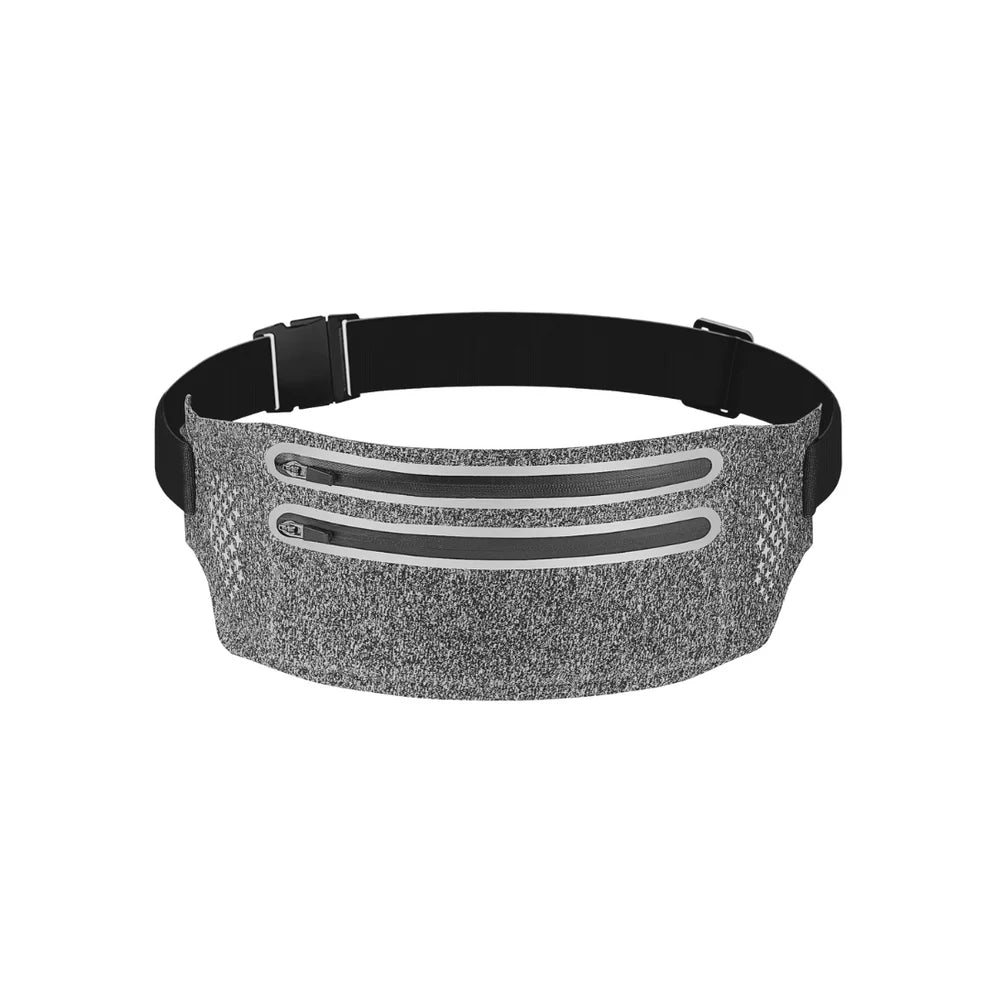 Waterproof Waist Pouch with 2 zip pockets for Mobile and Money