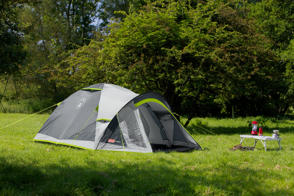 coleman darwin 3 plus 3 person camping tent in the outdoors
