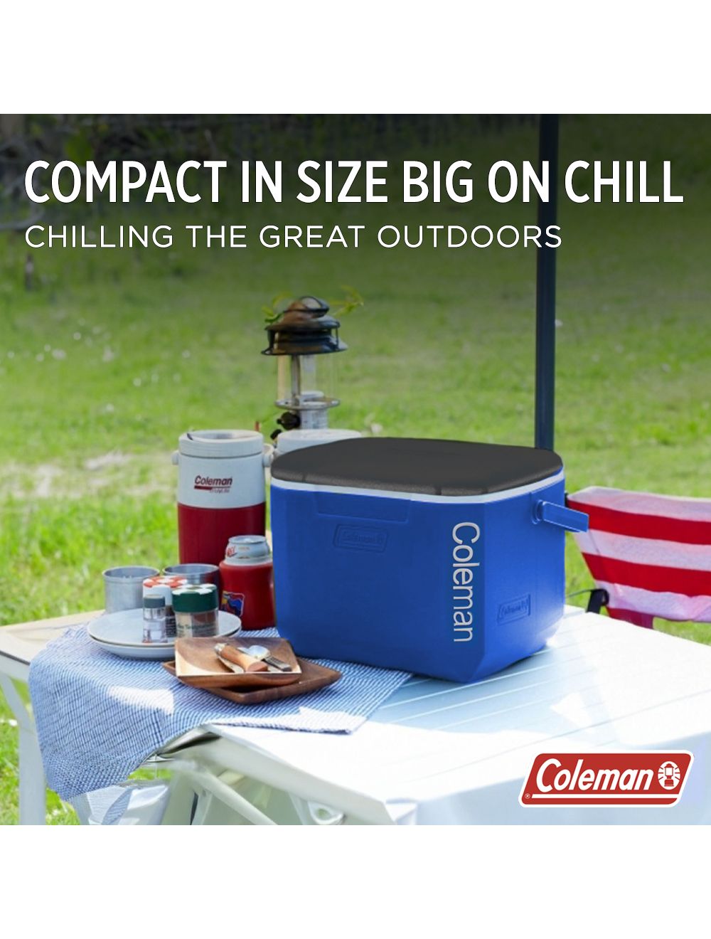 Coleman 16QT Performance Cooler, 4 Gallon Blue Ice Box