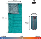 coleman atlantic lite 10 sleeping bag with open mouth and packaged sizes