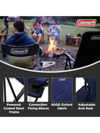 Coleman Quad Chair with Cooler Blue
