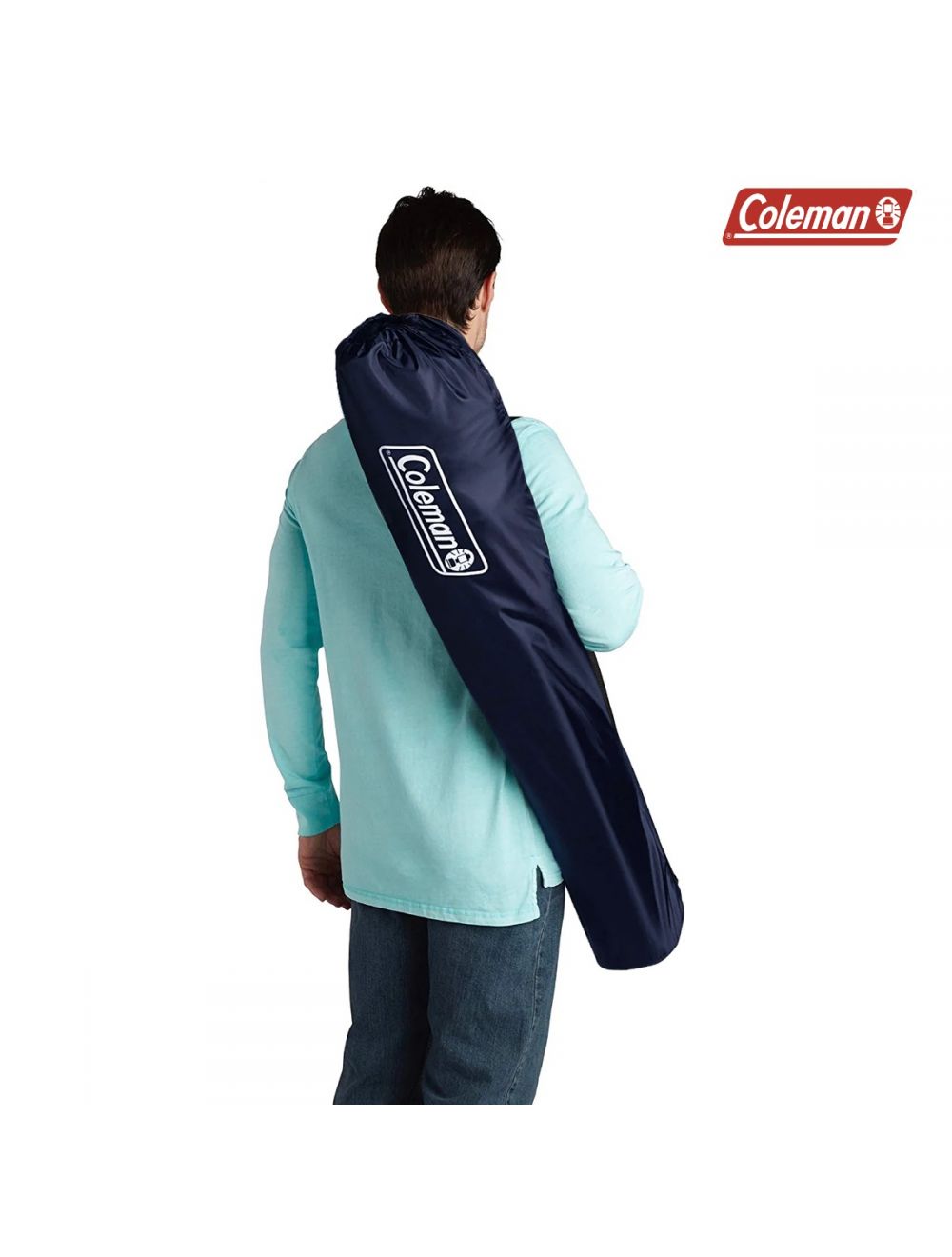 Coleman Quad Chair with Cooler Blue