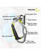 Edelrid Hand Cruiser Left Ascender For Mountaineering And Climbing