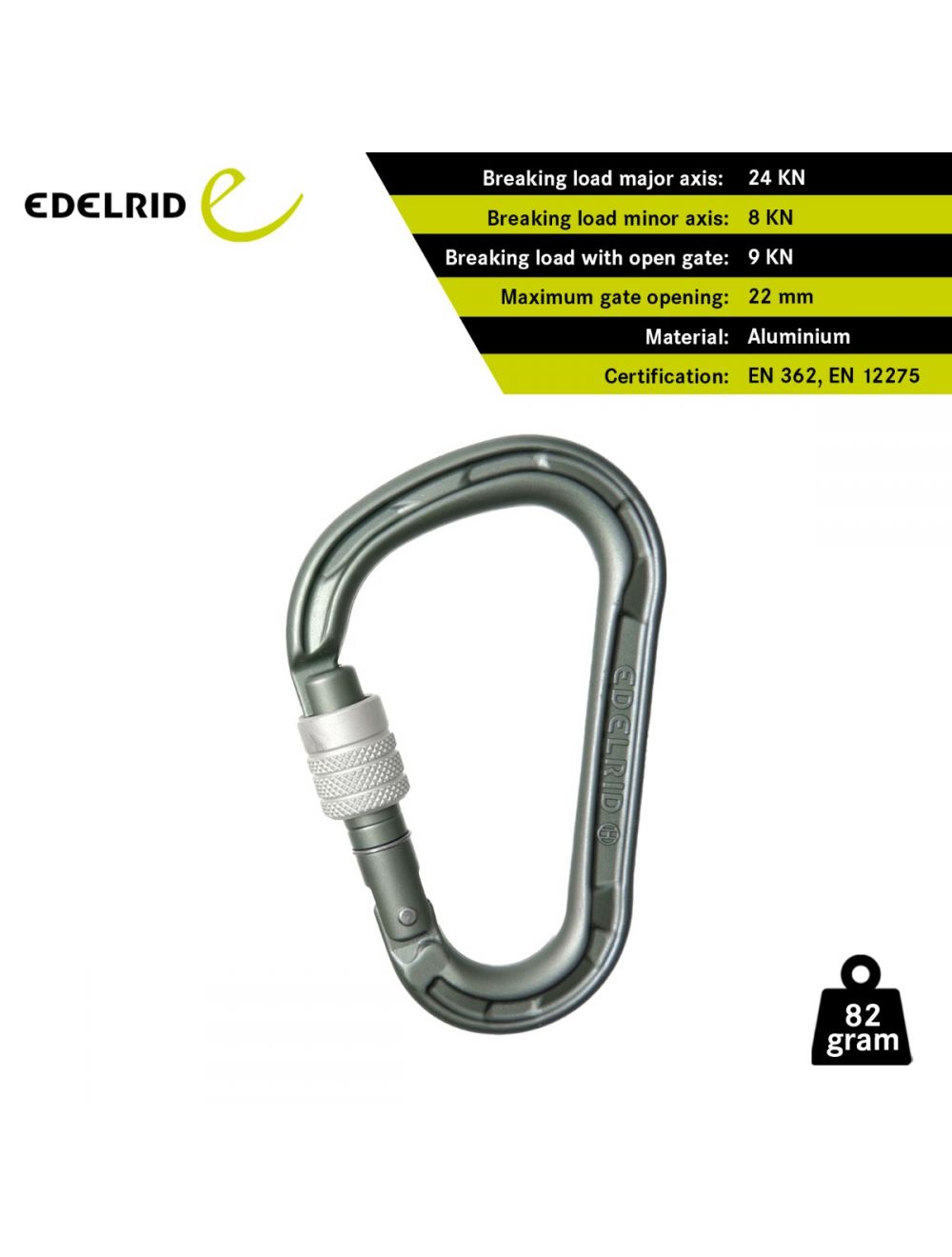 Edelrid HMS Magnum Screw Locking Carabiner