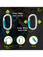 Edelrid Oval Power 2500 Triple Carabiner