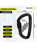 Edelrid Pure Screw Locking Carabiner - Night