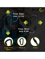 Edelrid Pure Screw Locking Carabiner - Night
