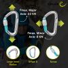 Edelrid Pure Screw Locking Carabiner for Rock Climbing Silver