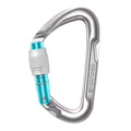 Edelrid Pure Screw Locking Carabiner for Rock Climbing Silver